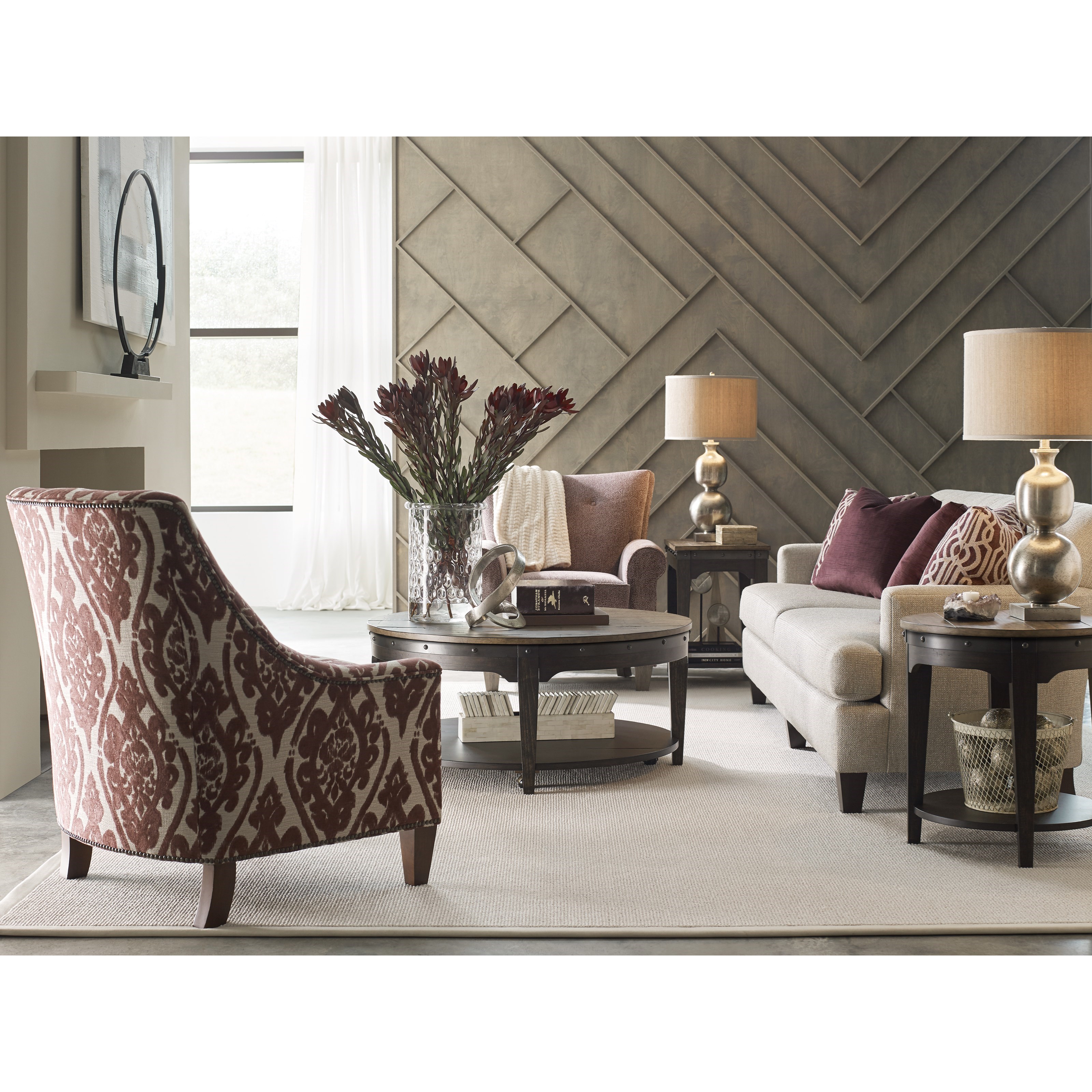 Kincaid Furniture Plank Road CTB706911C Artisans Round Solid Wood